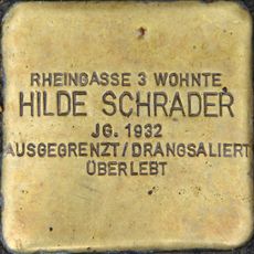 Stolperstein dedicated to Hilde Schrader
