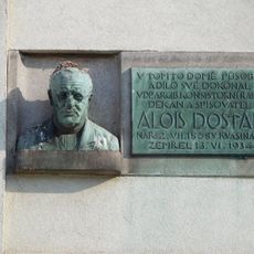 Alois Dostál memorial plaque