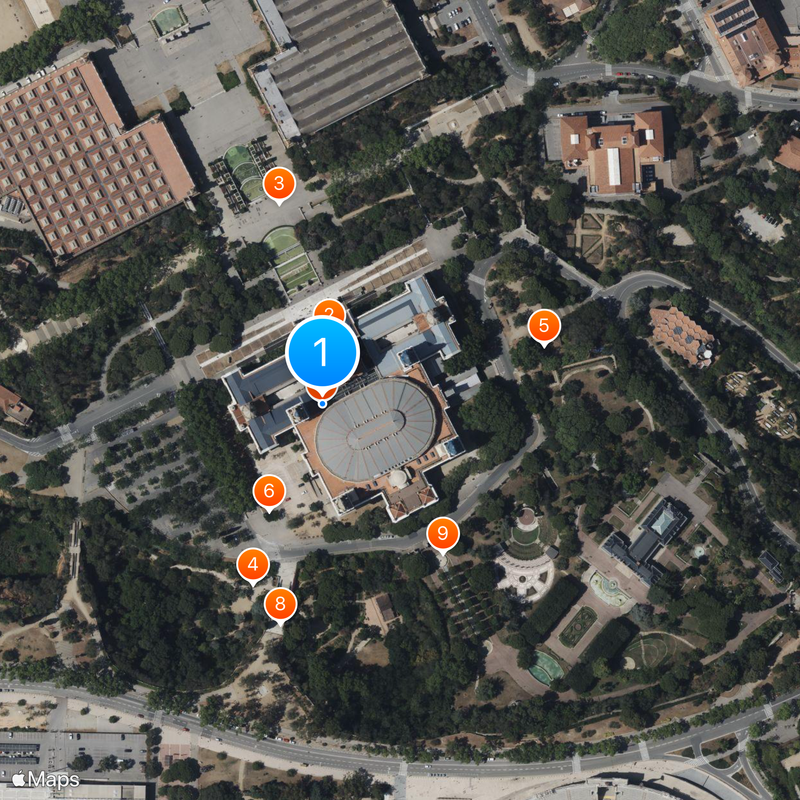 Museu Nacional d'Art de Catalunya Mapa