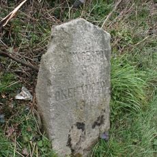 Milestone, W of Sprytown, on hill down to Tinhay