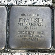 Stolperstein en memoria de Jenny Lustig