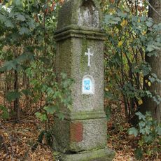 Kříž se svatým Františkem v Luční ulici v Raspenavě