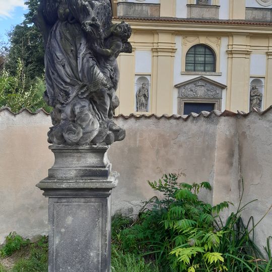 Socha svatého Jana Nepomuckého v Pardubicích u Kostelíčka