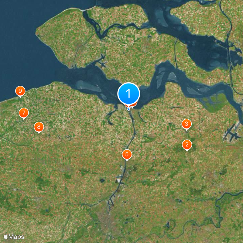 Flandres Zelandesa Mapa
