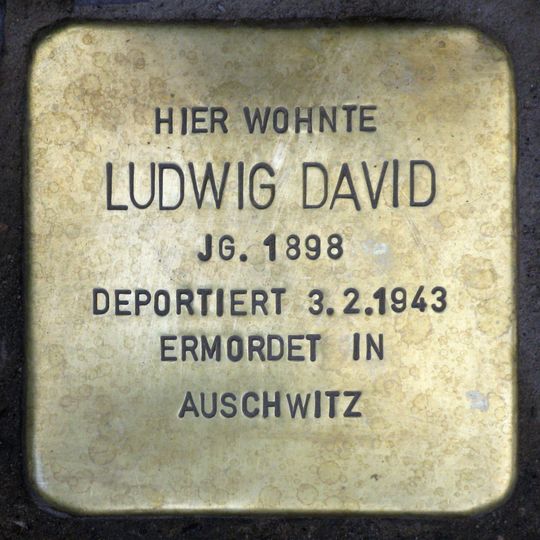 Stolperstein à la mémoire de Ludwig David