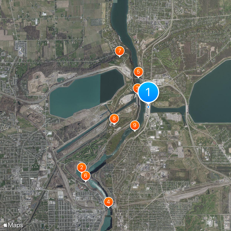 Robert Moses Niagara Power Plant Mappa