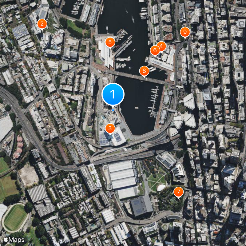 Darling Harbour Map