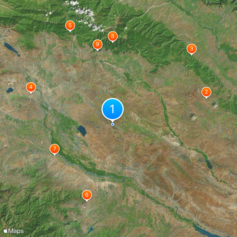 Monasterio de David Gareja Mapa