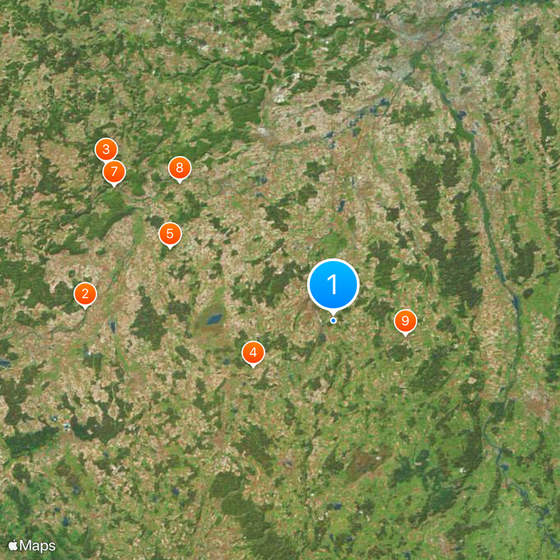 Powiat Biberach Mapa