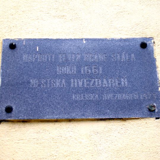 Mestská hvezdáreň r. 1661