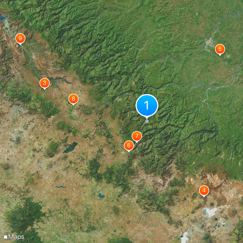 Sierra Norte de Puebla Map