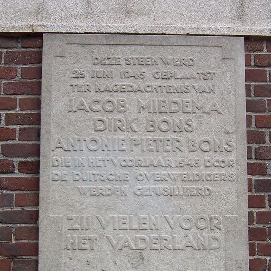 Monument aan de Witte de Withstraat