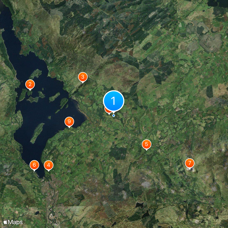 Buchanan Castle Mapa
