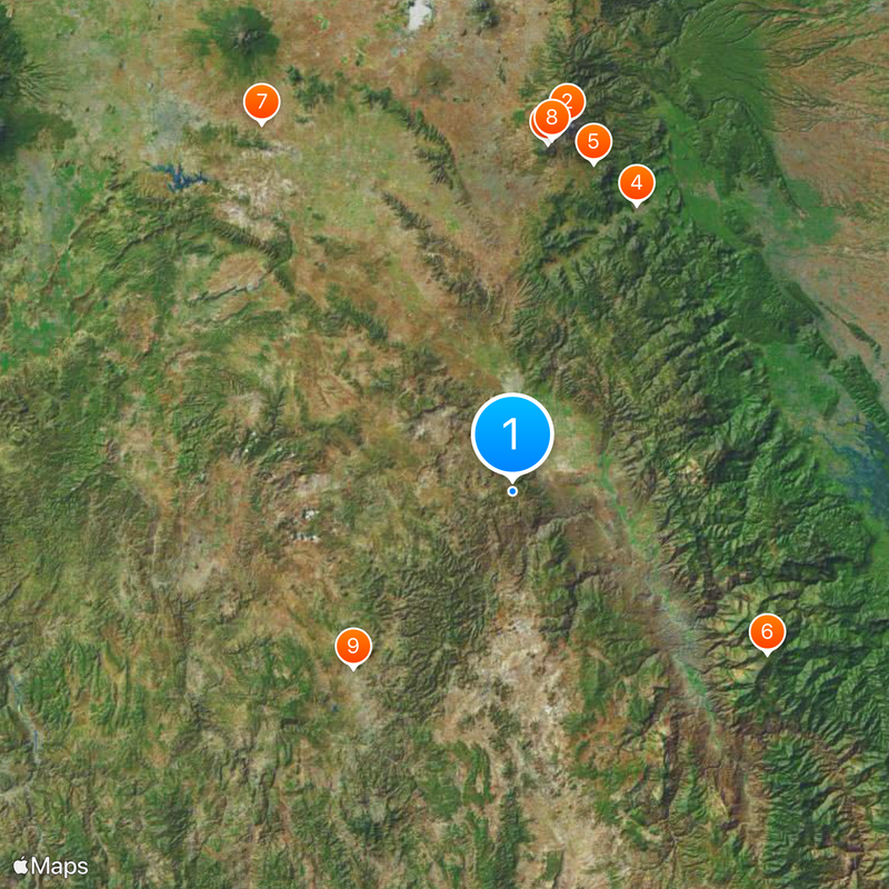 Tehuacán-Cuicatlán Biosphere Reserve Map