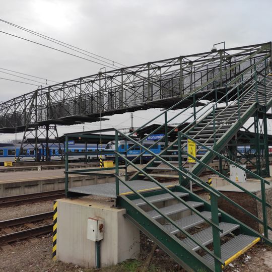 Footbridge over the Bohumín train station