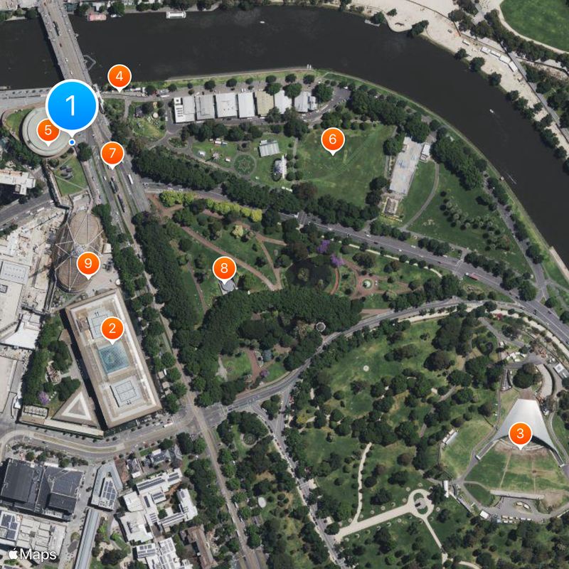 Arts Centre Melbourne Mappa