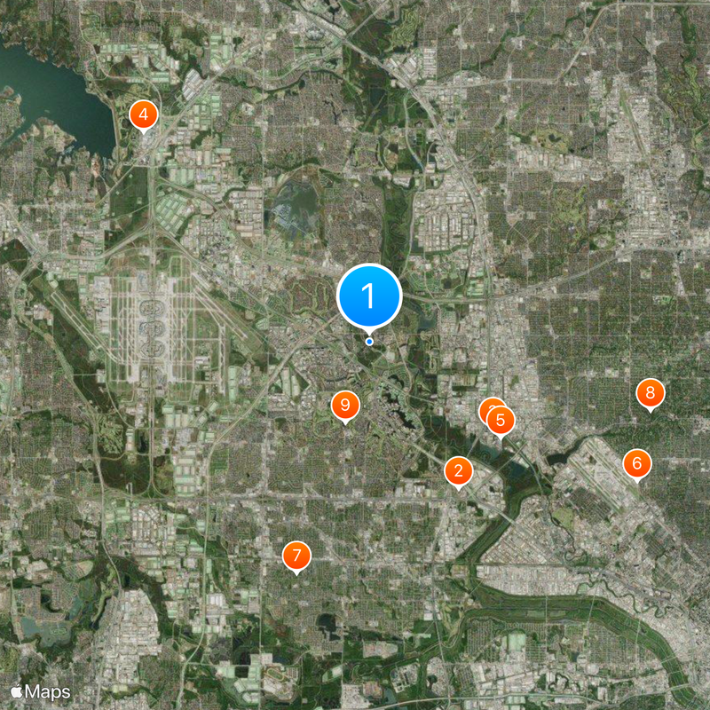 Las Colinas Map