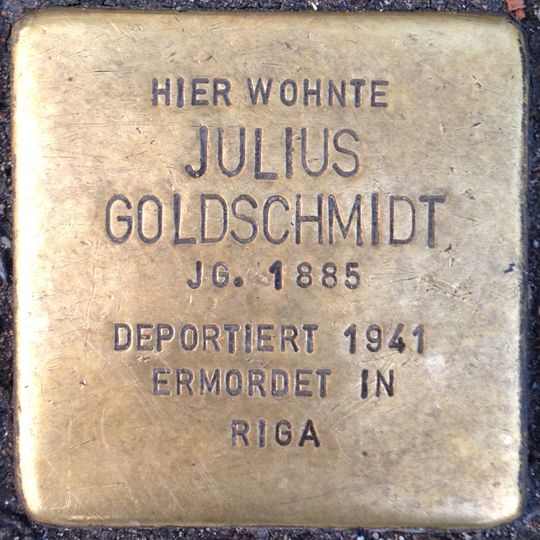 Stolperstein für Julius Goldschmidt
