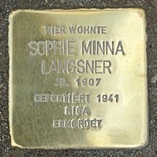 Stolperstein en memoria de Sophie Minna Langsner