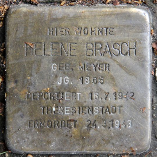 Stolperstein en memoria de Helene Brasch