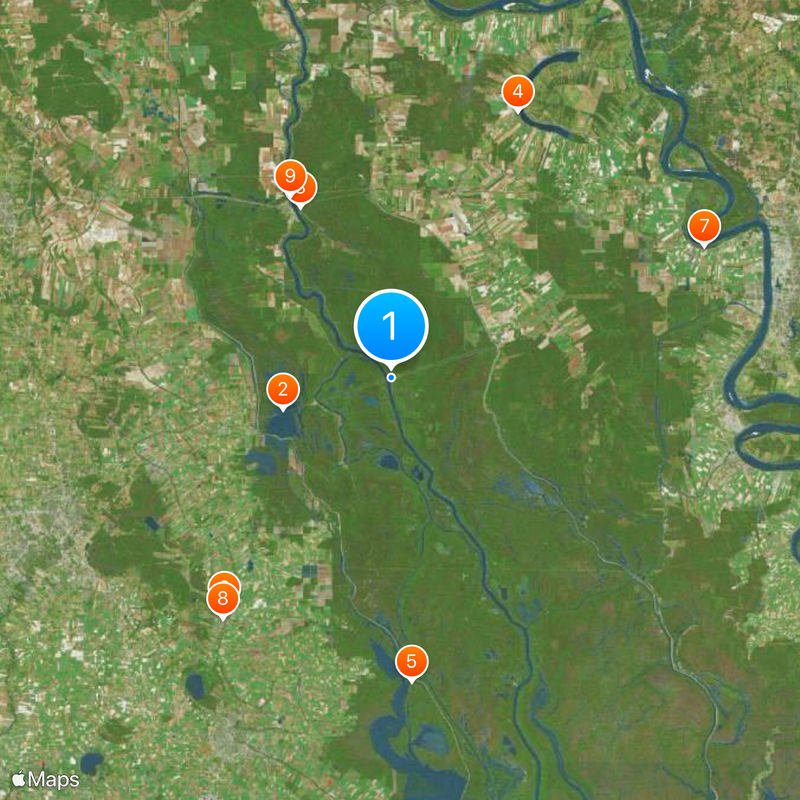 Atchafalaya Basin Mapa