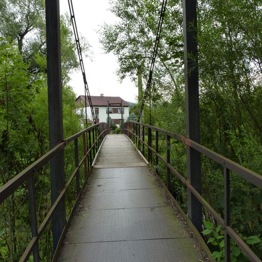 Lávka přes Olši v Jablunkově u Ameryky