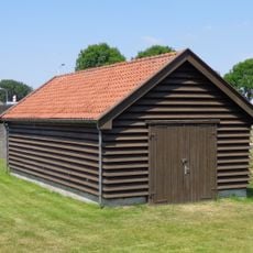 Betonnen werken tussen Fort Hinderdam en Fort Kijkuit te Hinderham