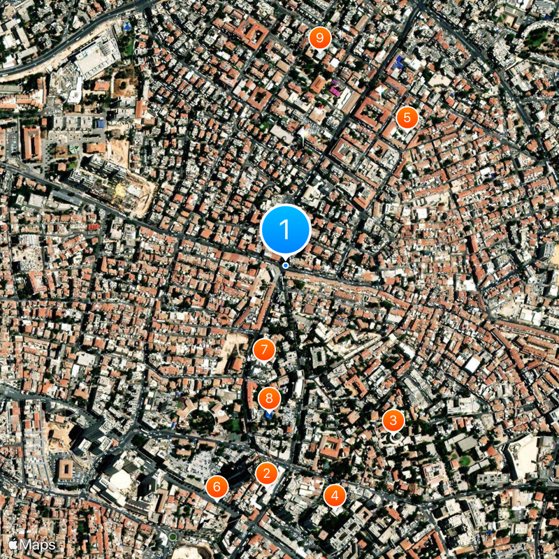 Kikar HaShabbat Map