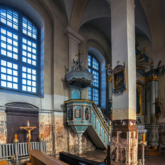 Pulpit of Church of the Holy Trinity in Kuldīga
