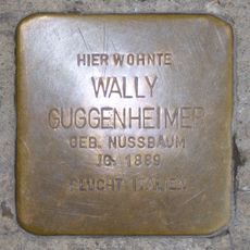 Stolperstein dedicated to Wally Guggenheimer née Nussbaum