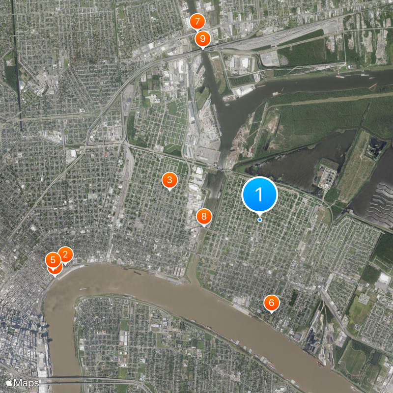 Lower Ninth Ward Map