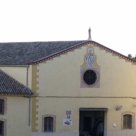 Winery and ceramic panel of Saint James