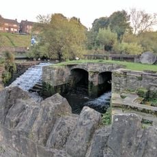 Dam and sluices 5 metres south west of Pleasley Bridge