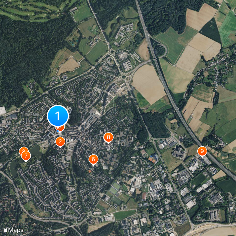 Louvain-la-Neuve Carte