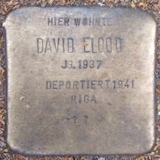 Stolperstein dedicated to David Eldod