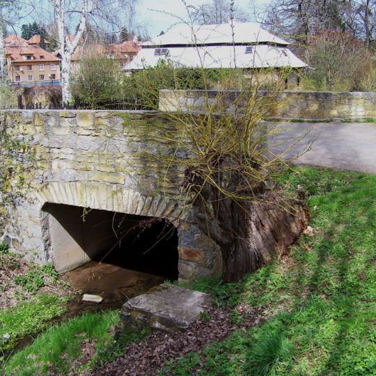 Most přes Střebovku u Hrázky v Kouřimi