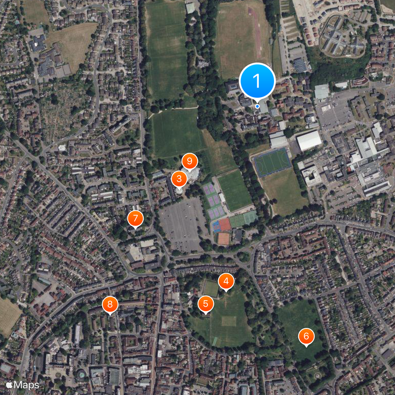 University of Chichester Map