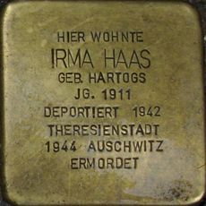 Stolperstein à la mémoire d’Irma Haas