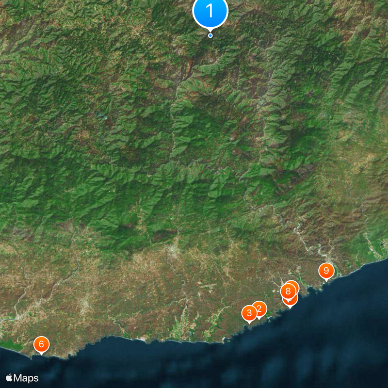 Sierra Madre del Sur Map