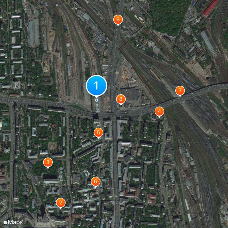 Moscow Rizhsky railway station Map