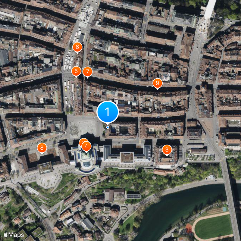Swiss National Bank Map