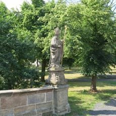 Socha svatého Valentina na Klášterním mostě v Zákupech