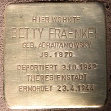 Stolperstein en memoria de Betty Fraenkel