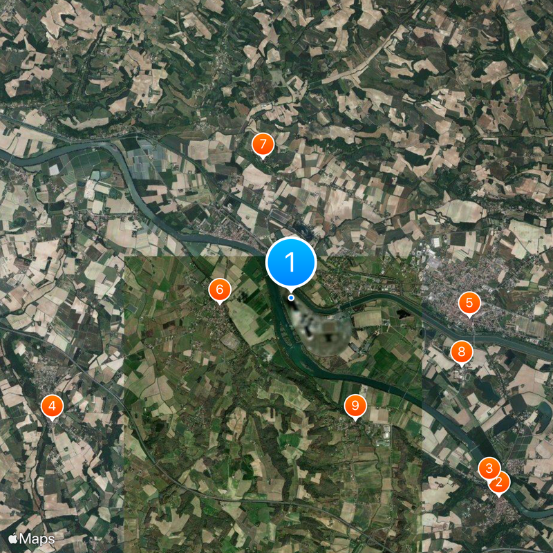 Golfech Nuclear Power Plant Map