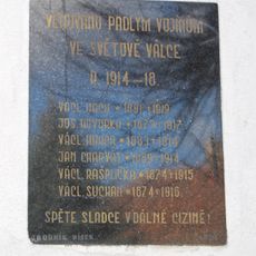 World War I memorial in Bošovice