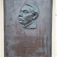 Commemorative plaque to Aristids Brians