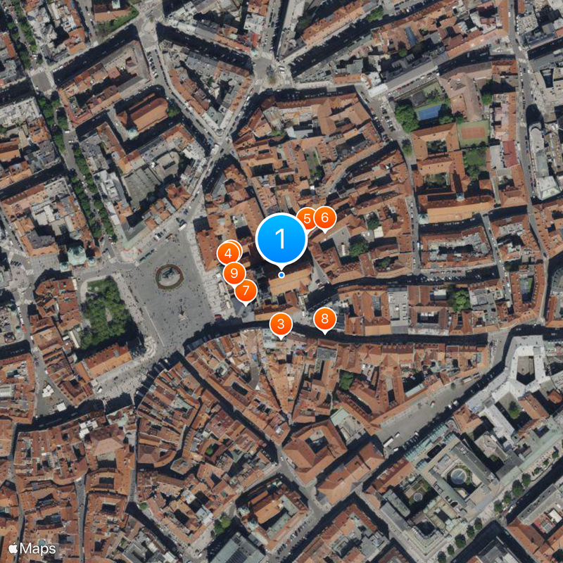 Chiesa di Santa Maria di Týn Mappa