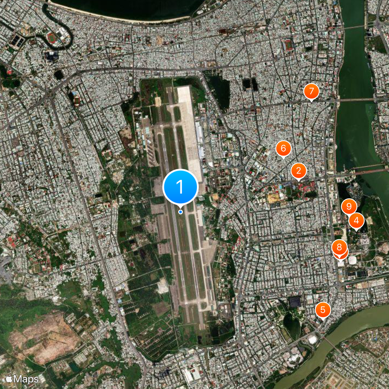 Da Nang International Airport Map