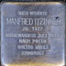 Stolperstein dedicated to Manfred Itzinger