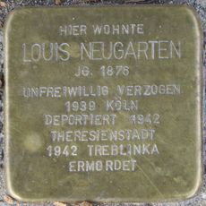 Stolperstein en memoria de Louis Neugarten